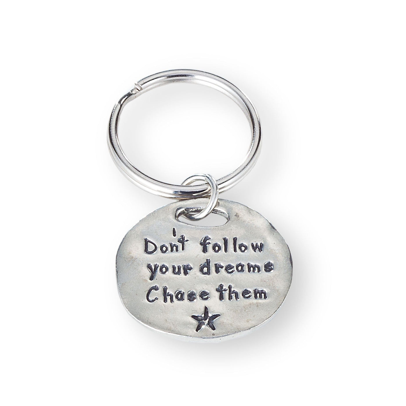 Follow Your Dreams Pewter Keychain