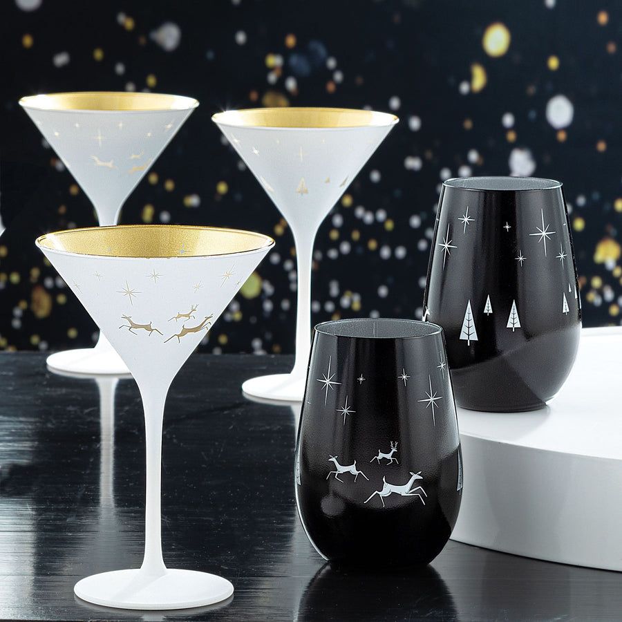 White Martini Glasses Set Of 4