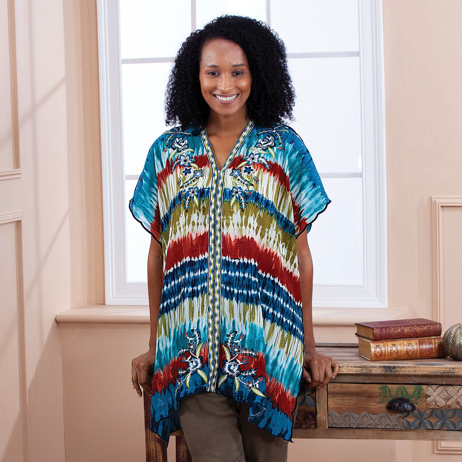 Western Winds Embroidered Poncho