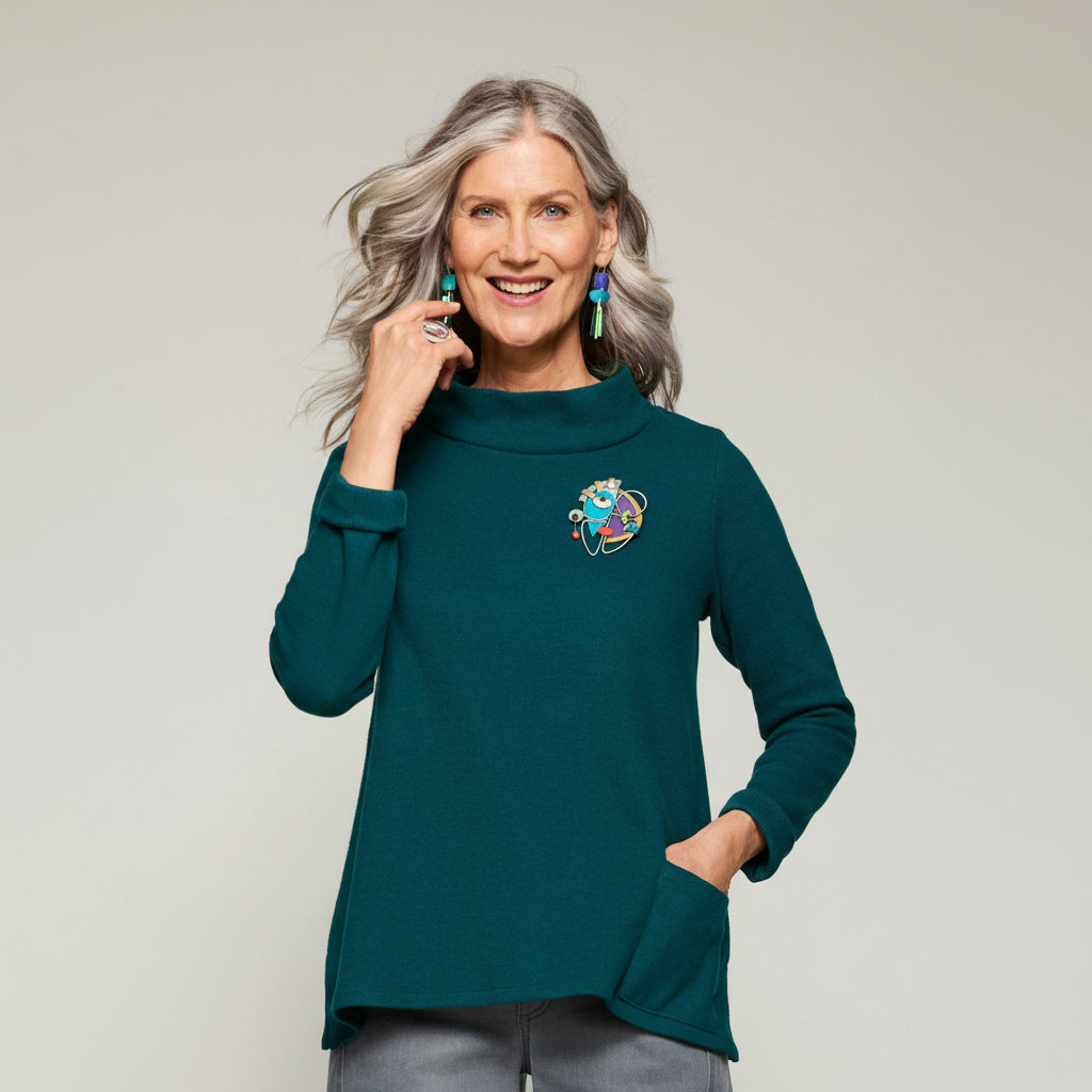 Savoy Top - Teal