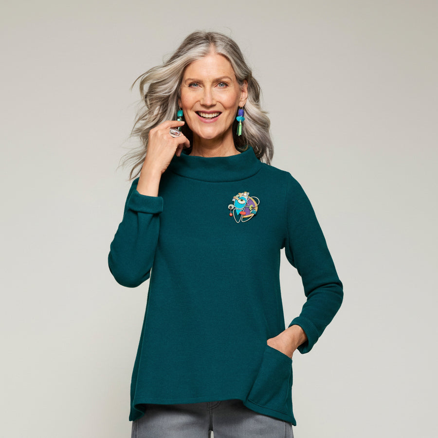 Savoy Top - Teal