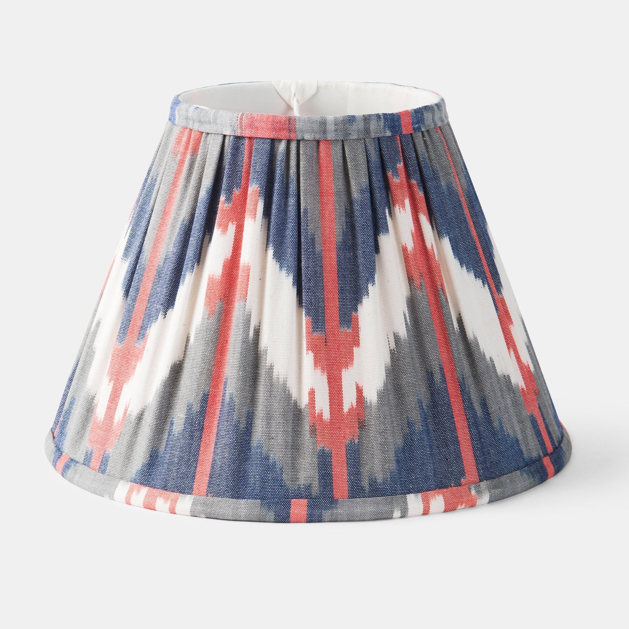 Handcrafted Accent Lamp Shade, Ikat Horizon