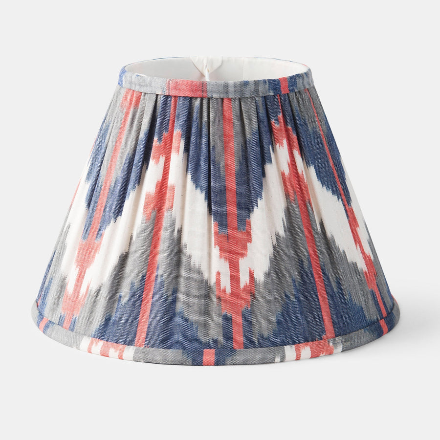 Handcrafted Accent Lamp Shade, Ikat Horizon