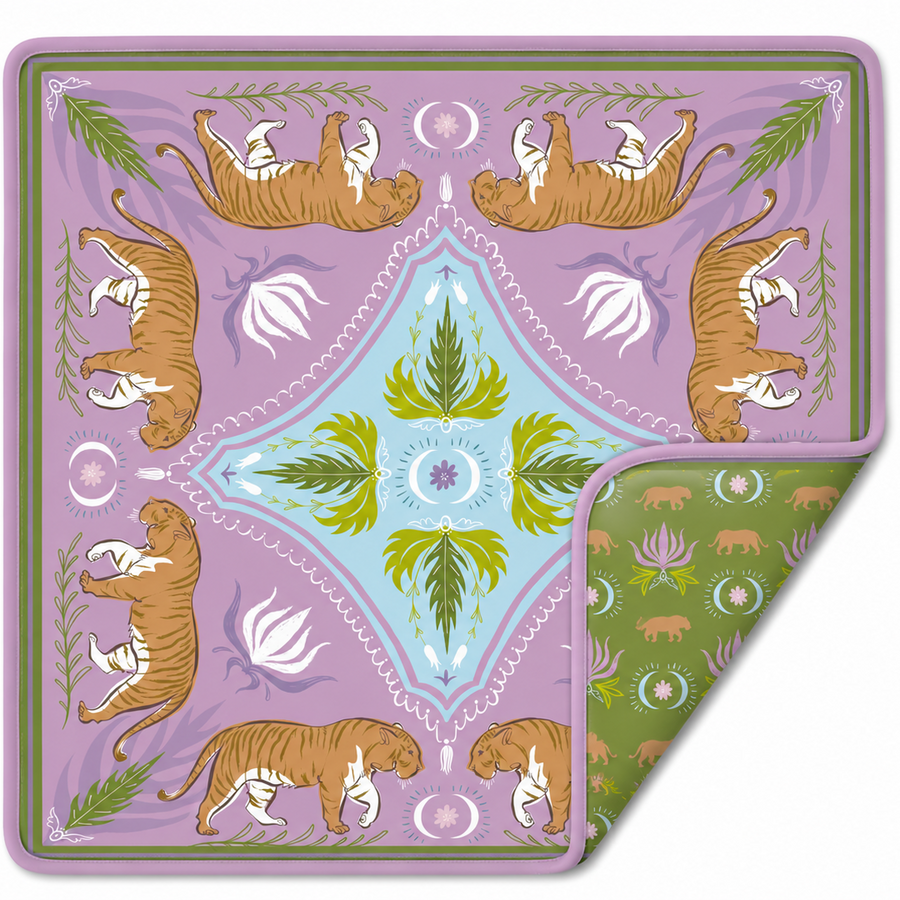 Moon Tiger Double-Sided Mahjong Mat (Preorder)