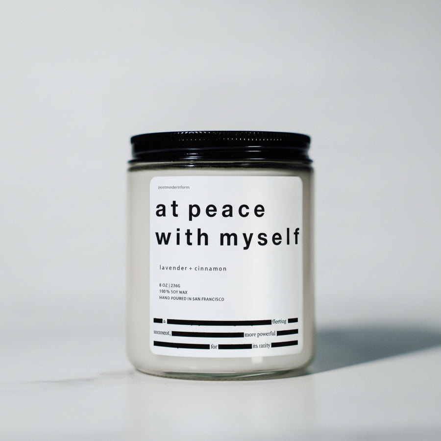 At Peace With Myself / Lavender + Cinnamon Candle