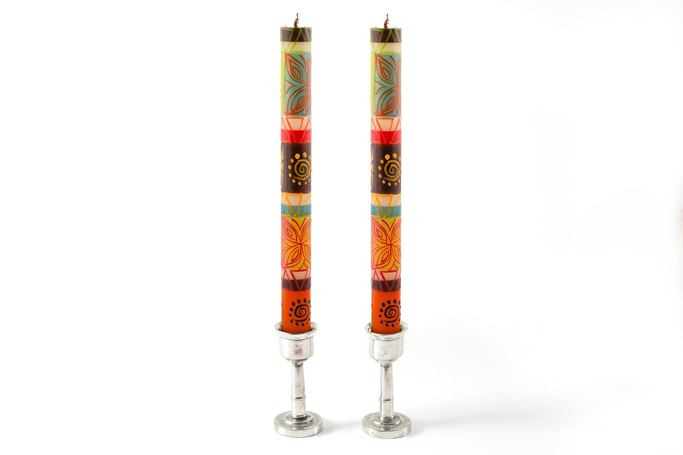 Desert Rose Painted Candles