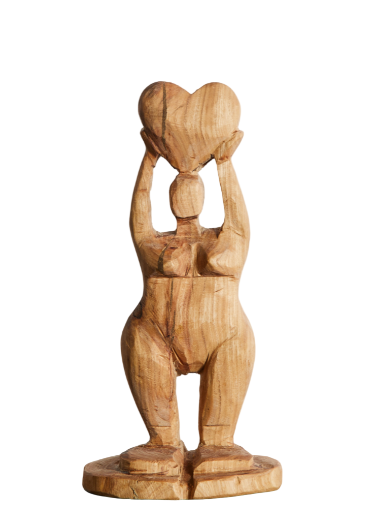 Mother Nurture Natural Eucalyptus Wood Sculpture
