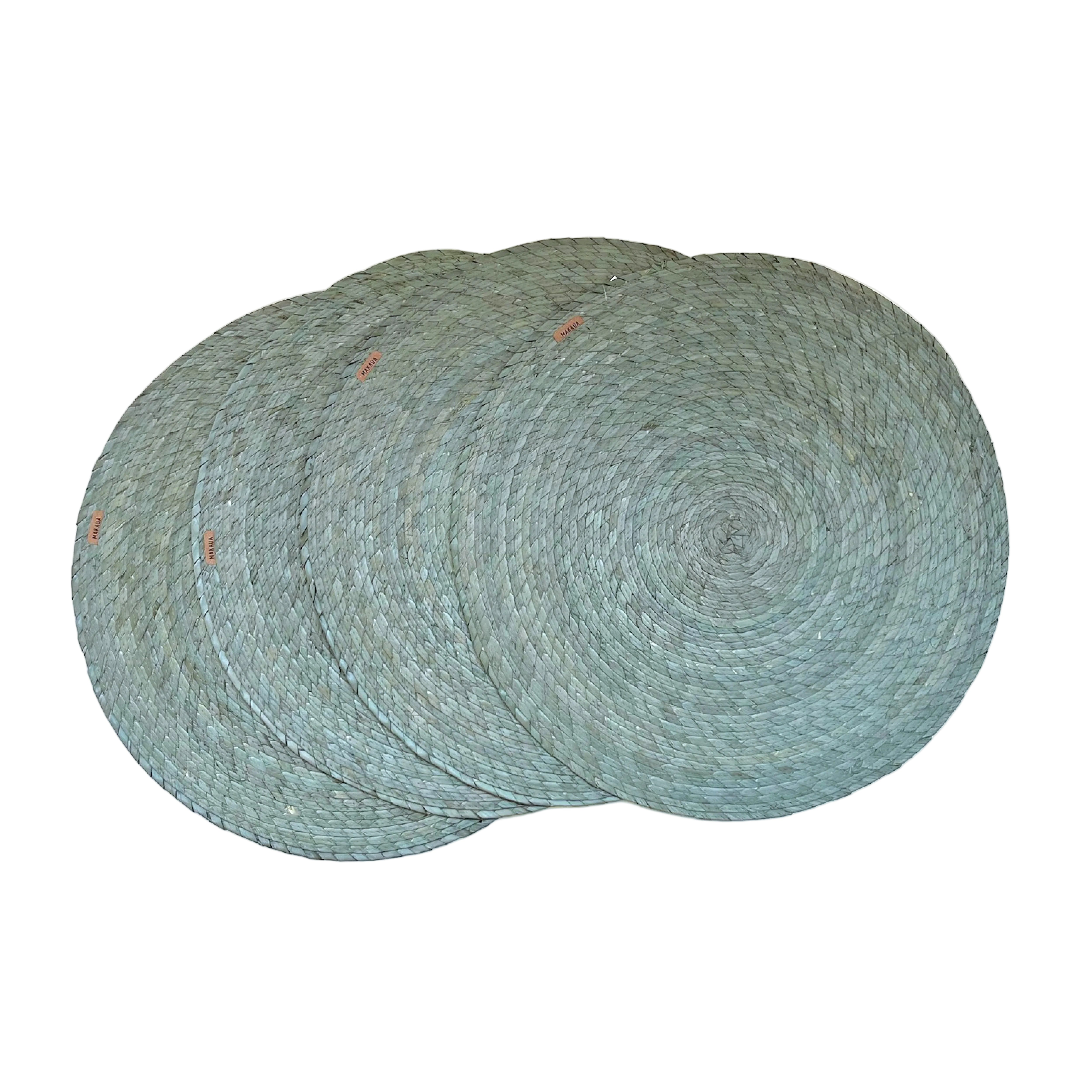 S/4 Palm Single Sided Placemat - Aqua
