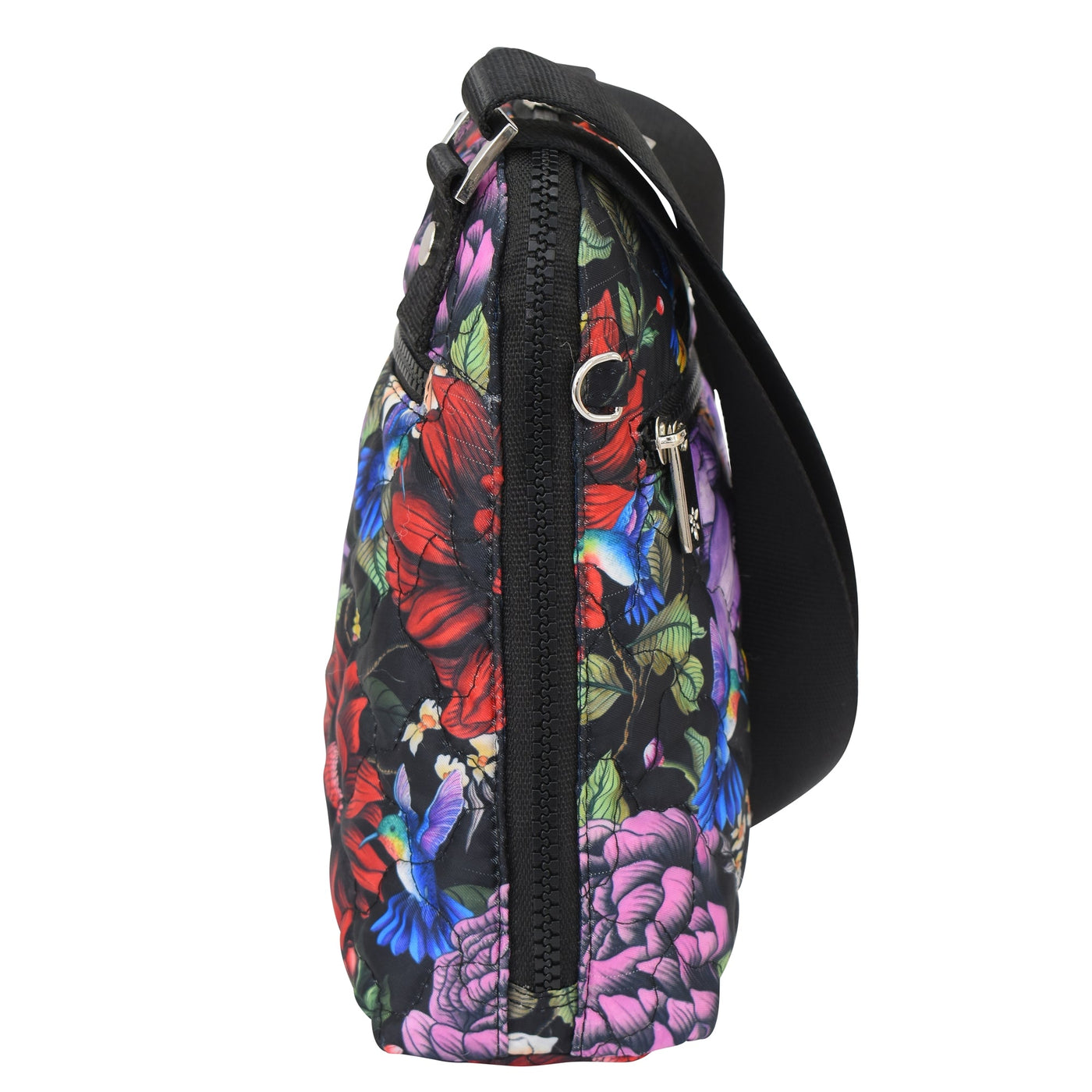 Handcrafted Wanderlust Quilted Fabric Crossbody Bag