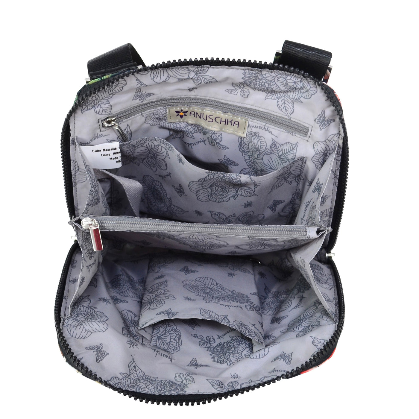 Handcrafted Wanderlust Quilted Fabric Crossbody Bag