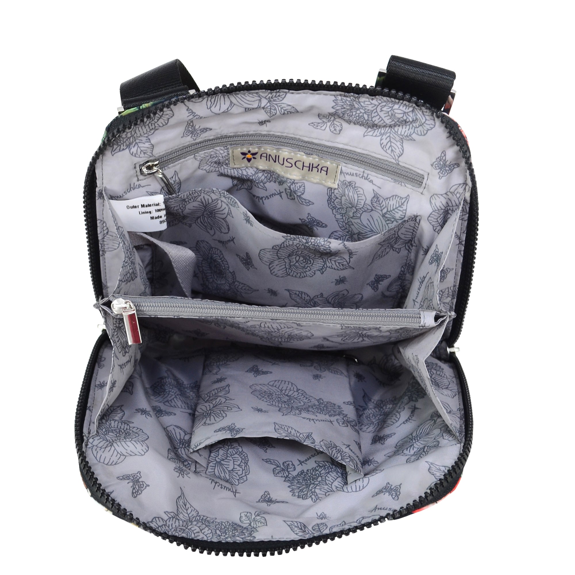 Handcrafted Wanderlust Quilted Fabric Crossbody Bag