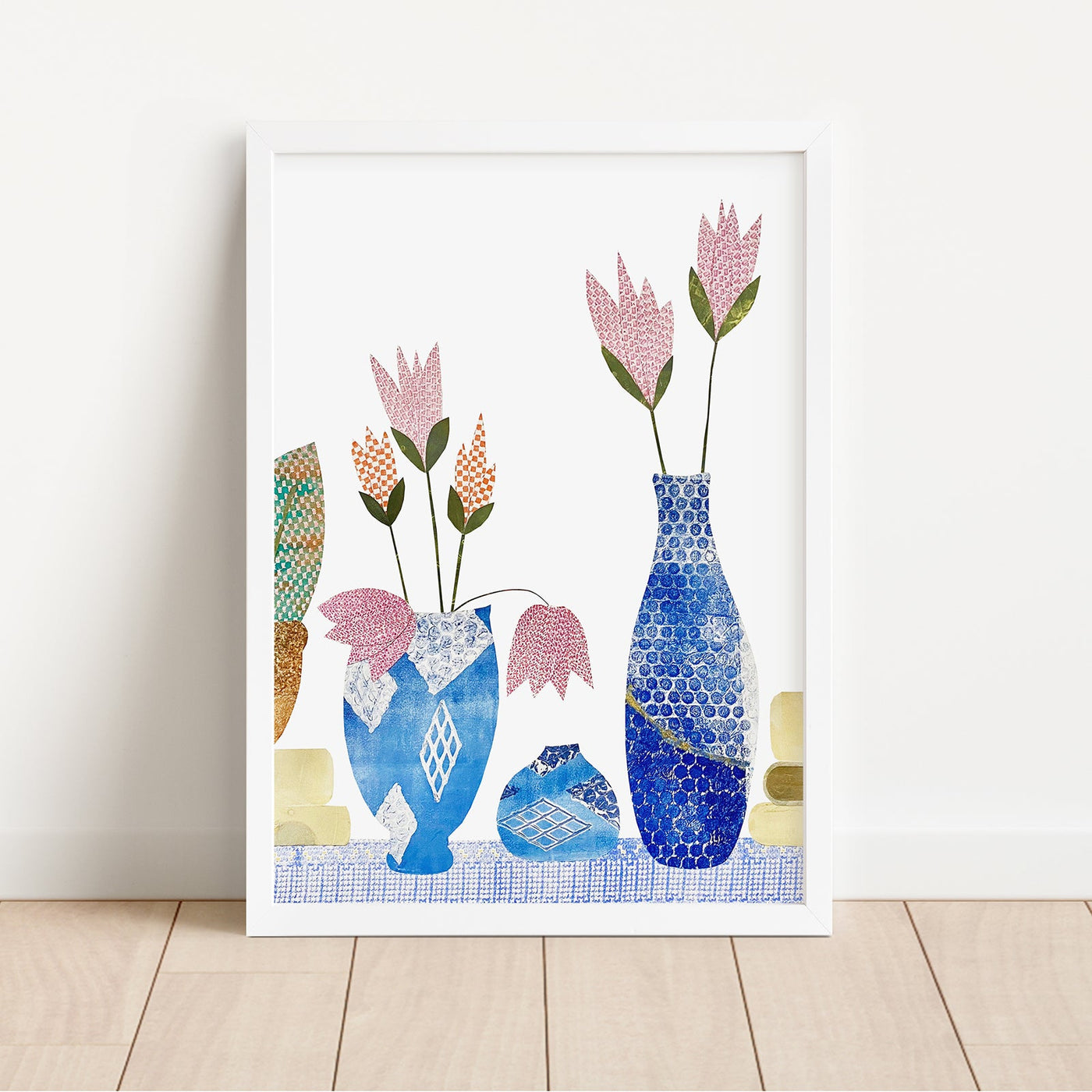 Springtime Floral Portrait Small Framed Print