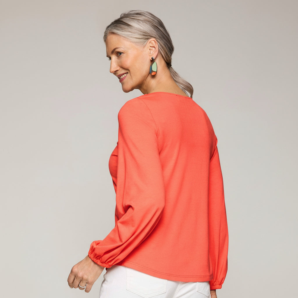 Athena Top - Coral