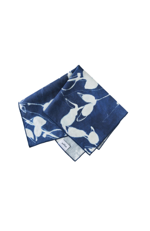 Handmade Porto Print Napkin, Indigo 