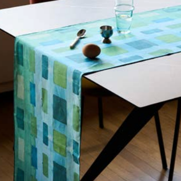 Blue Tapestry Runner