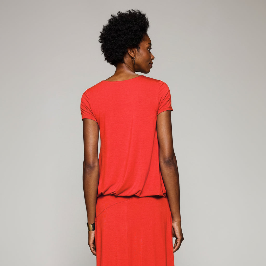 Bamboo Breeze Tee - Flame