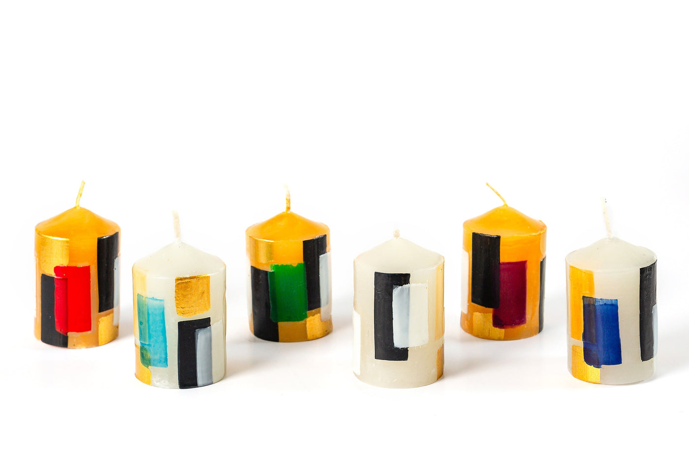Klimt Painted Candles