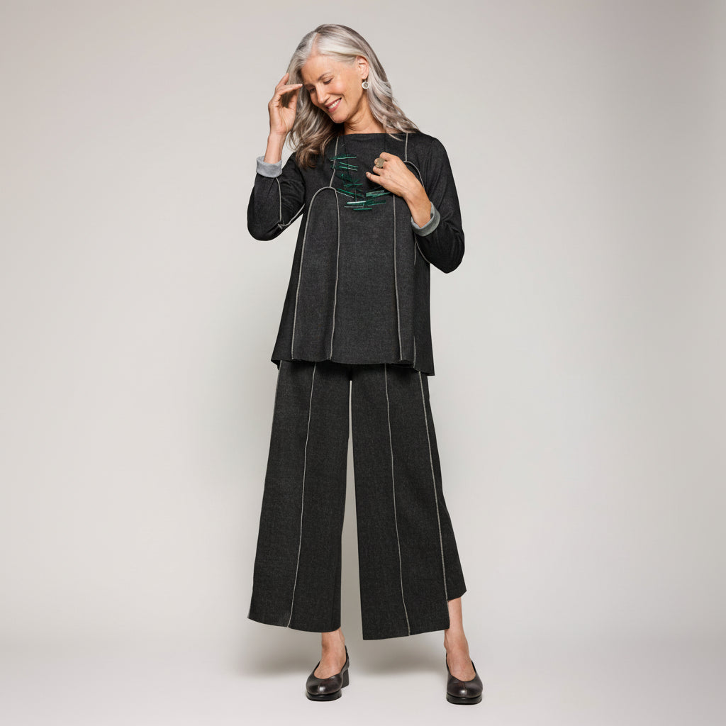 Ingrid Top - Charcoal Heather