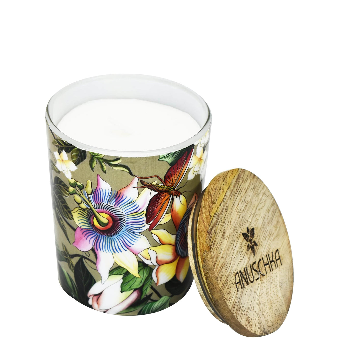 Printed Glass Candle Jar - Citrus & Fir