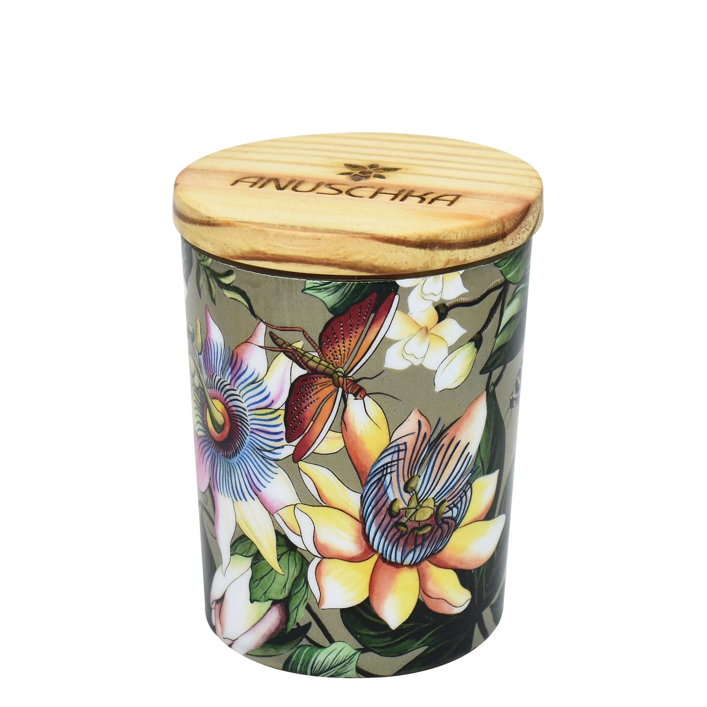 Printed Glass Candle Jar - Citrus & Fir