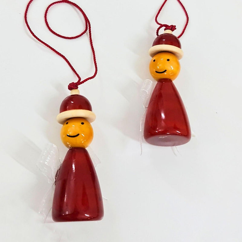 Handcrafted Christmas Tree Ornaments – Santa’s Elves | Set of 2