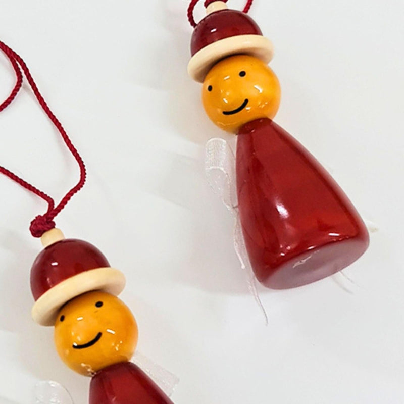 Handcrafted Christmas Tree Ornaments – Santa’s Elves | Set of 2