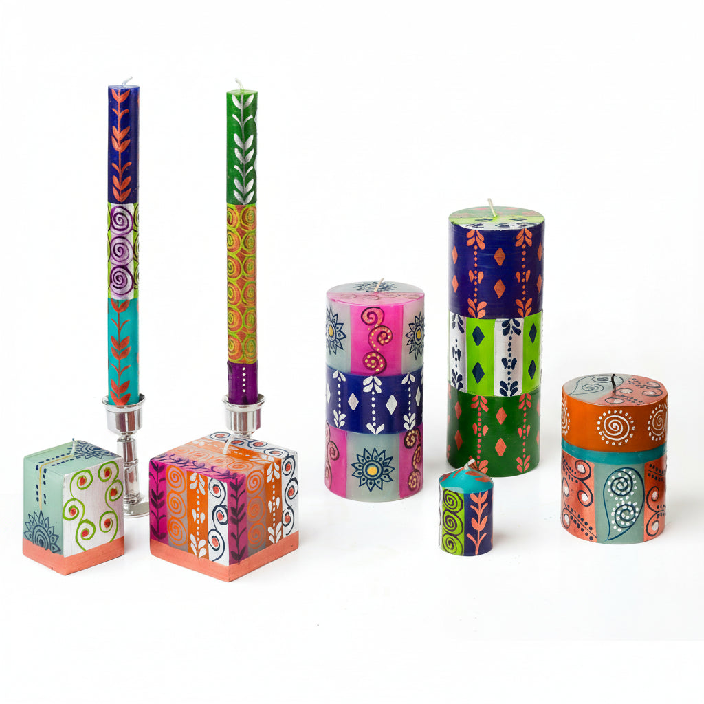 Sari Painted Candles