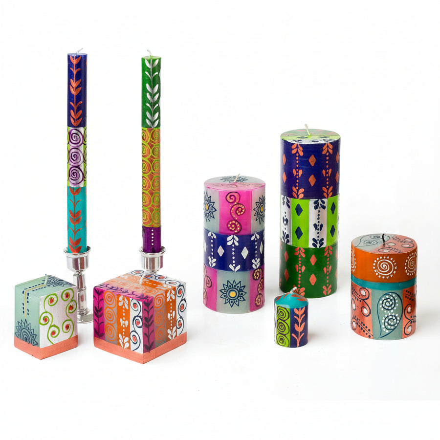 Sari Painted Candles