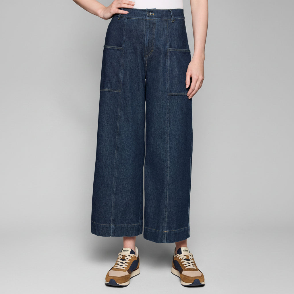Dream Knit Denim Utility Pant - Indigo