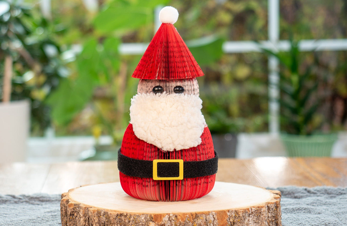 Handmade Book Page Santa Claus