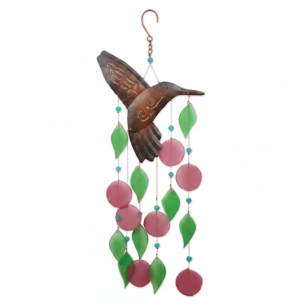 Hummingbird Sea glass Chime