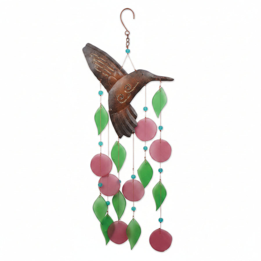 Hummingbird Sea glass Chime