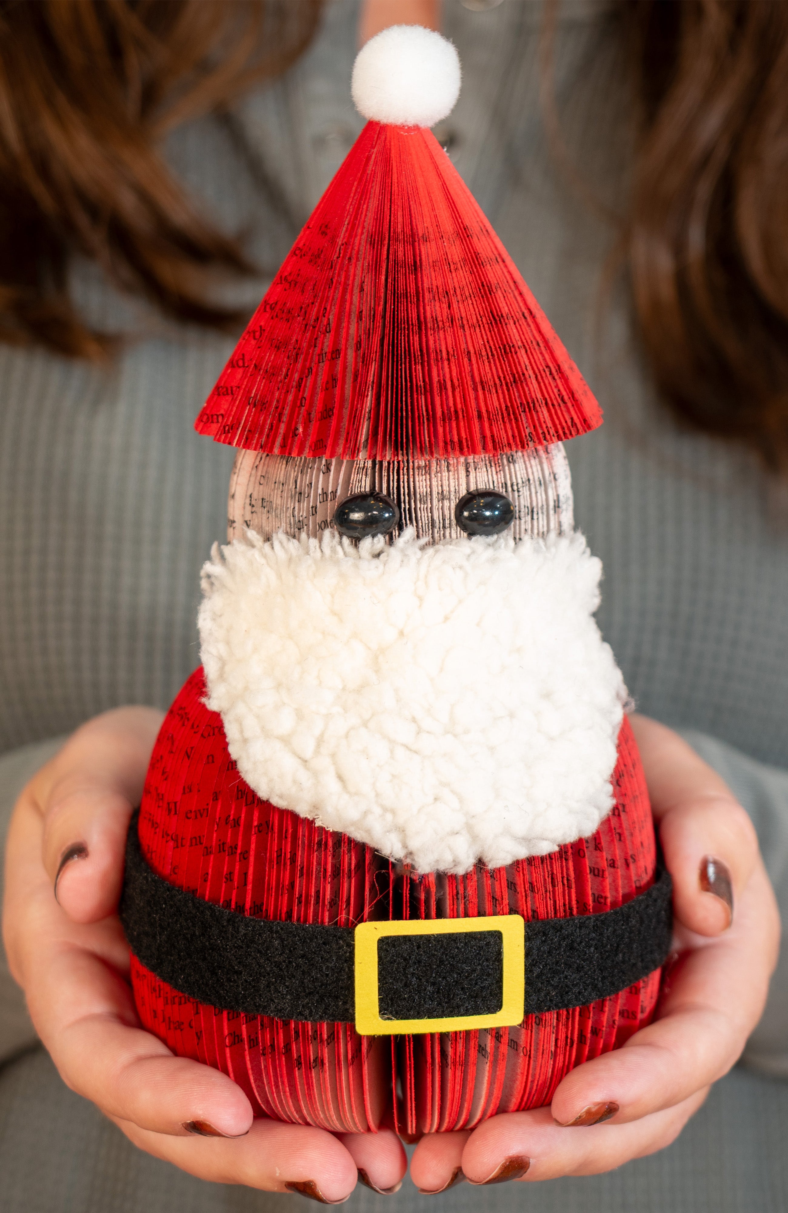 Handmade Book Page Santa Claus