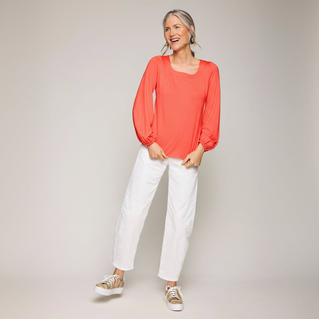 Athena Top - Coral