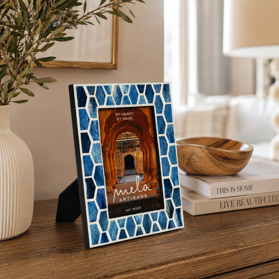 Gramercy Bone Inlay Photo Frame, 5" x 7"