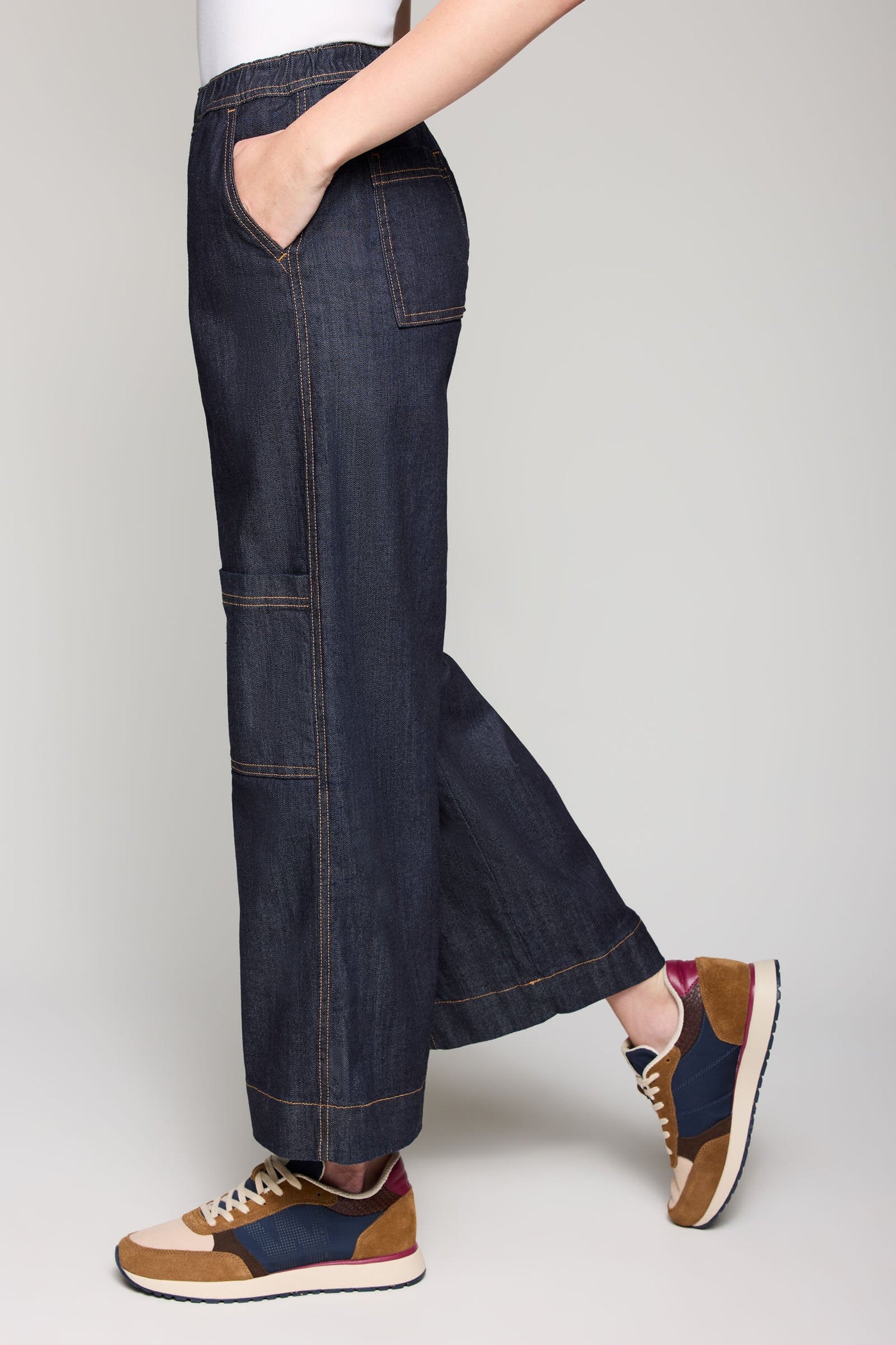 Talia Utility Jean - Dark Rinse
