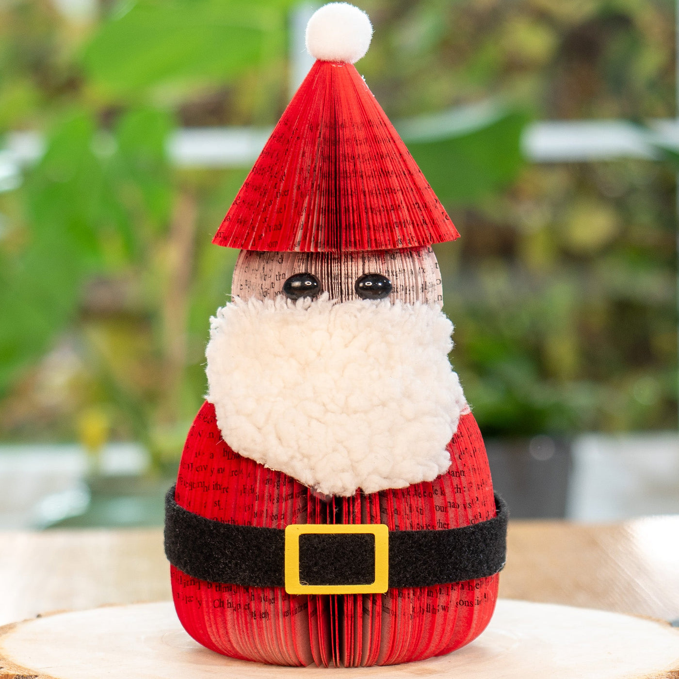 Handmade Book Page Santa Claus