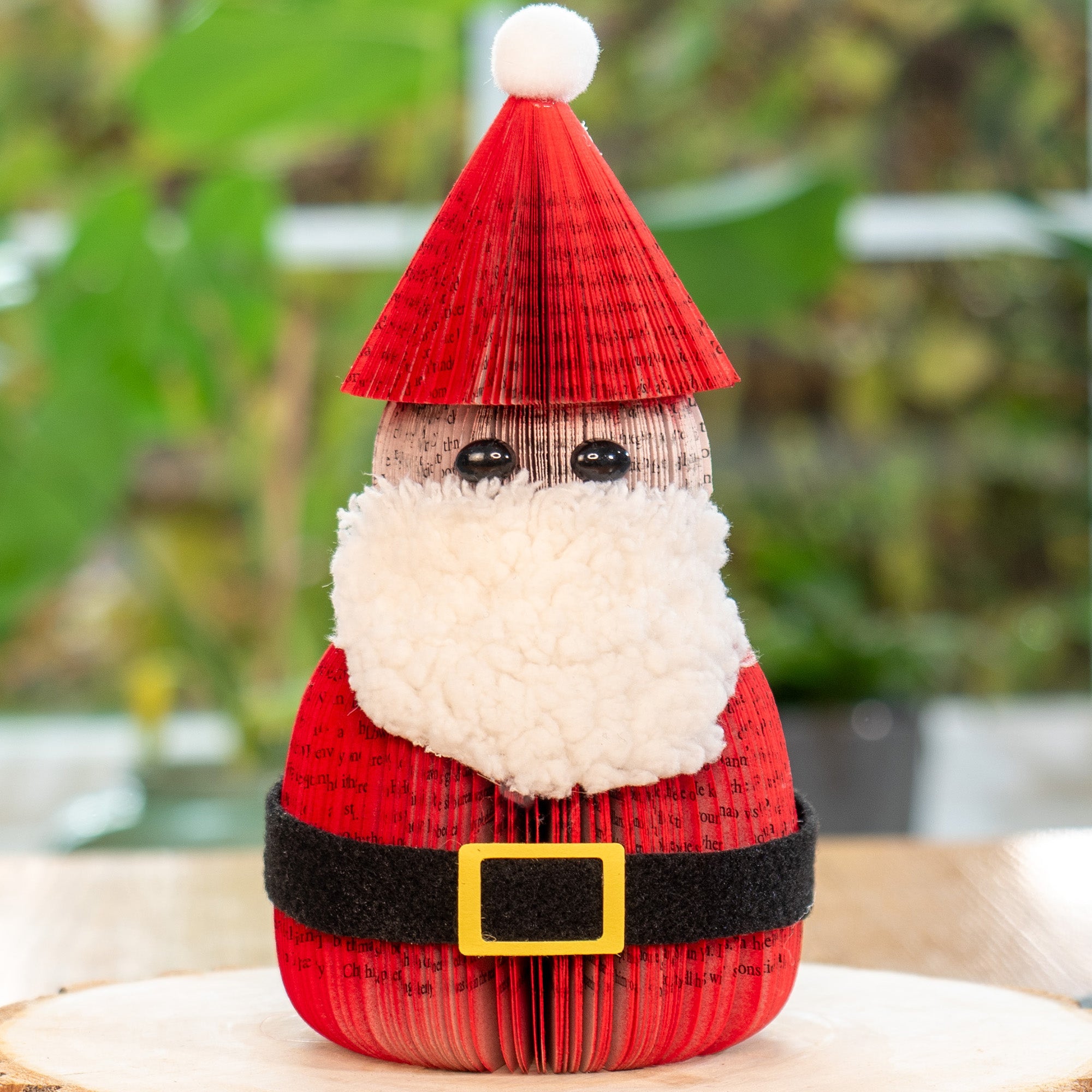 Handmade Book Page Santa Claus