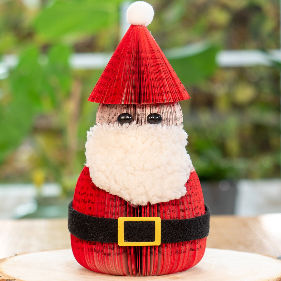 Handmade Book Page Santa Claus