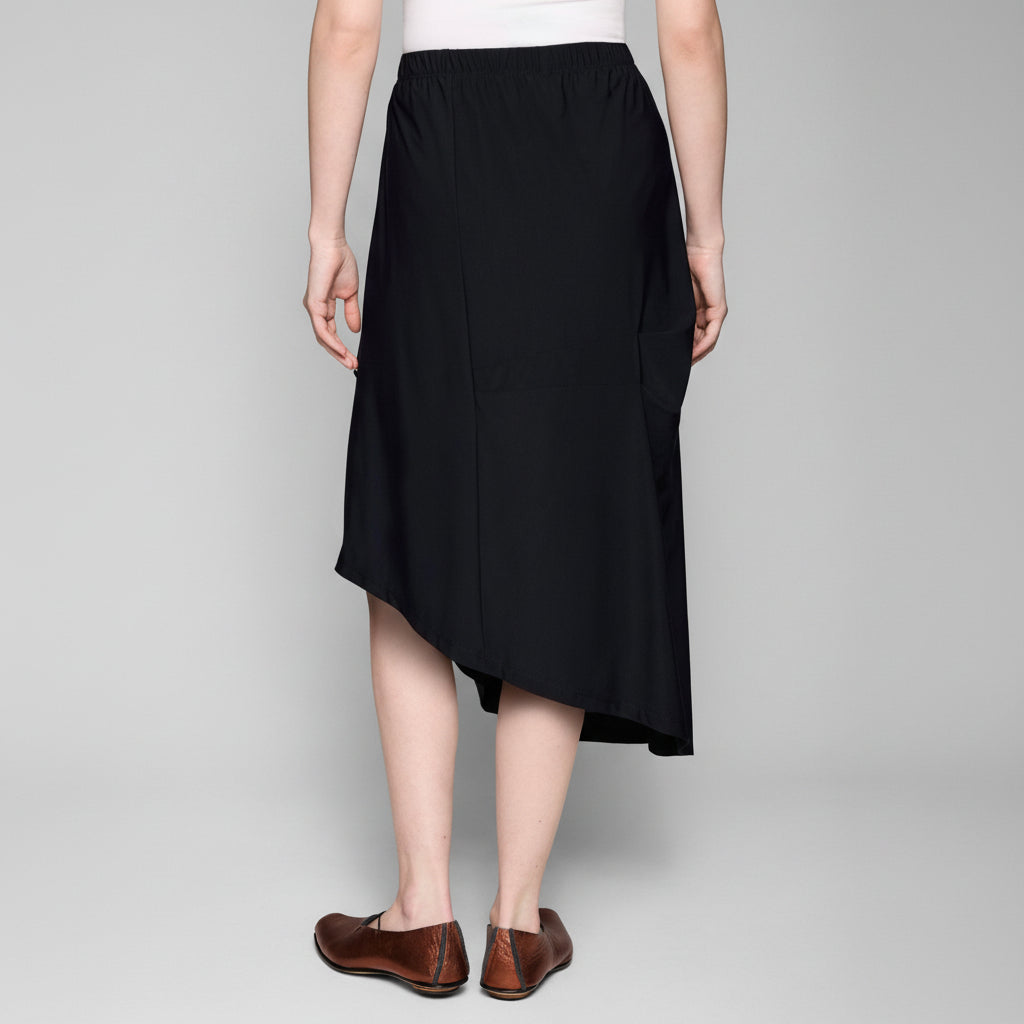 Cargo Tucked Street Skirt - Black