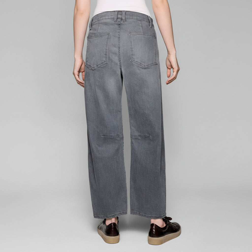 Volume Barrel Jean - Shadow Gray