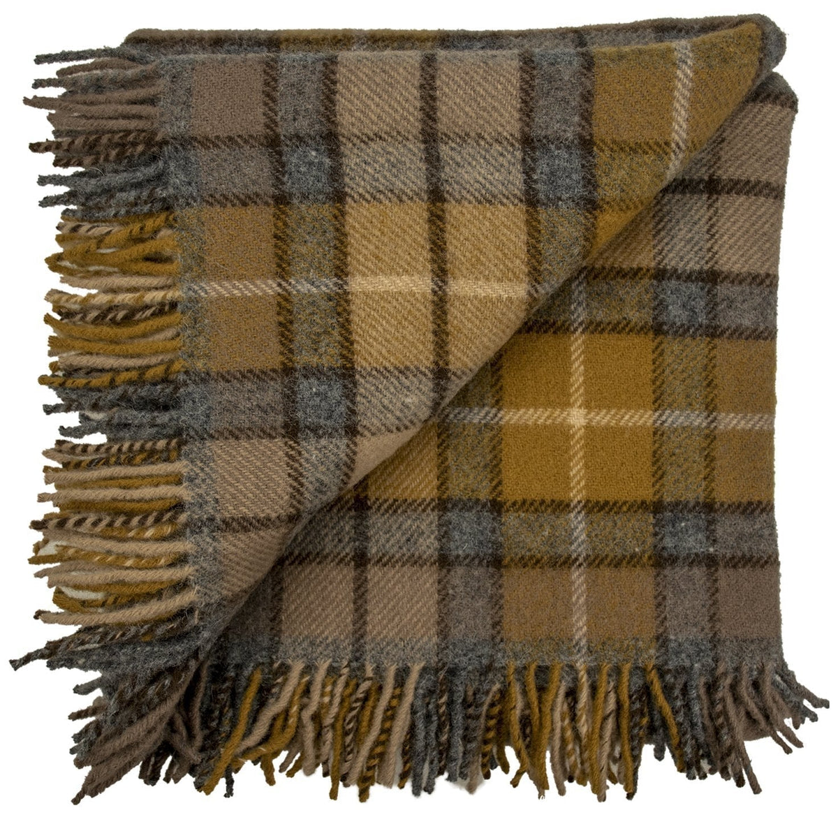 Highland Tweeds Natural Buchanan Wool Throw