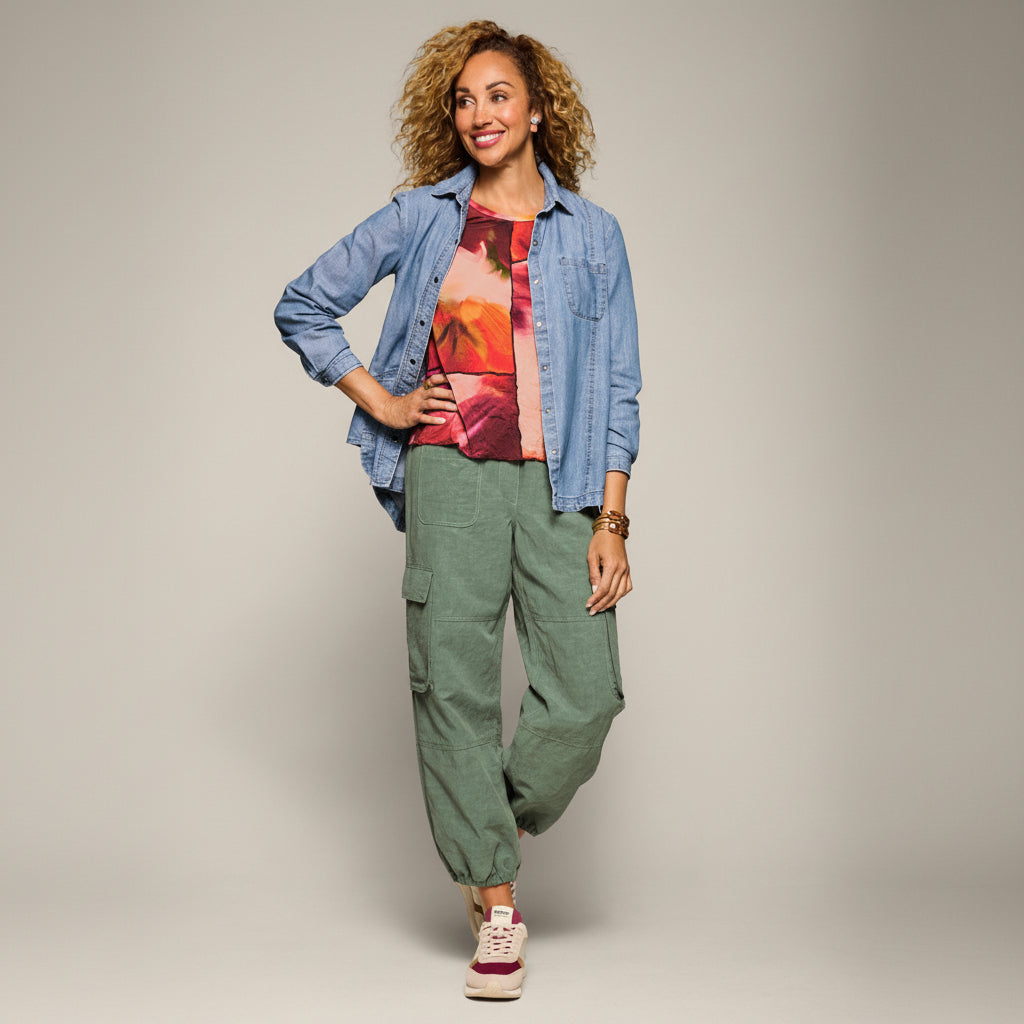 Tencel Essential Cargo Pant - Sage
