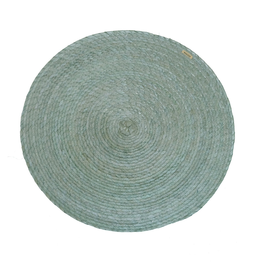 S/4 Palm Single Sided Placemat - Aqua