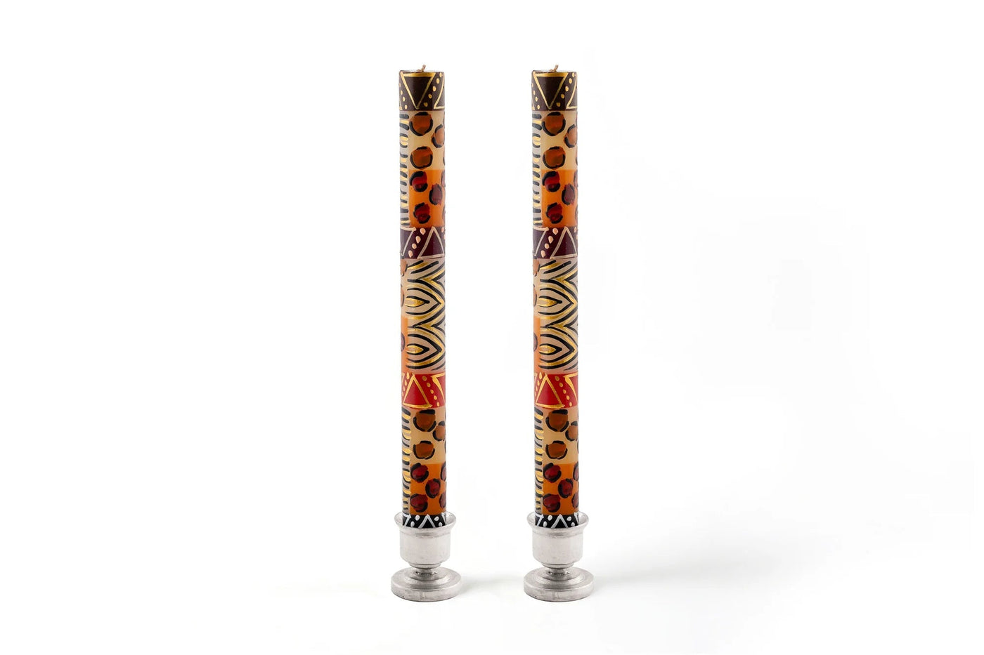 Animal Print Painted Candles