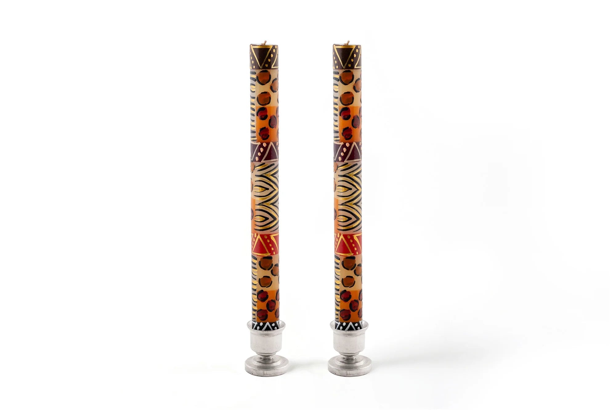 Animal Print Painted Candles