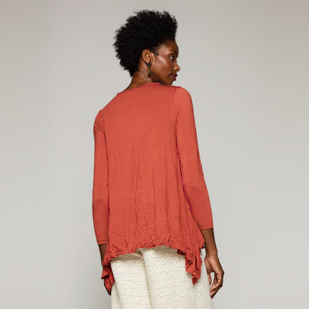Crushed Tencel Britta Tunic - Cinnamon
