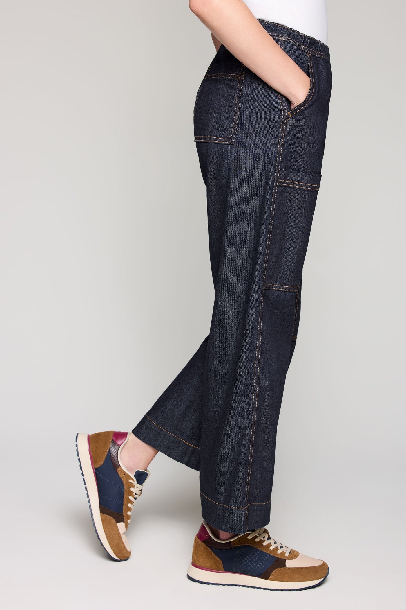 Talia Utility Jean - Dark Rinse