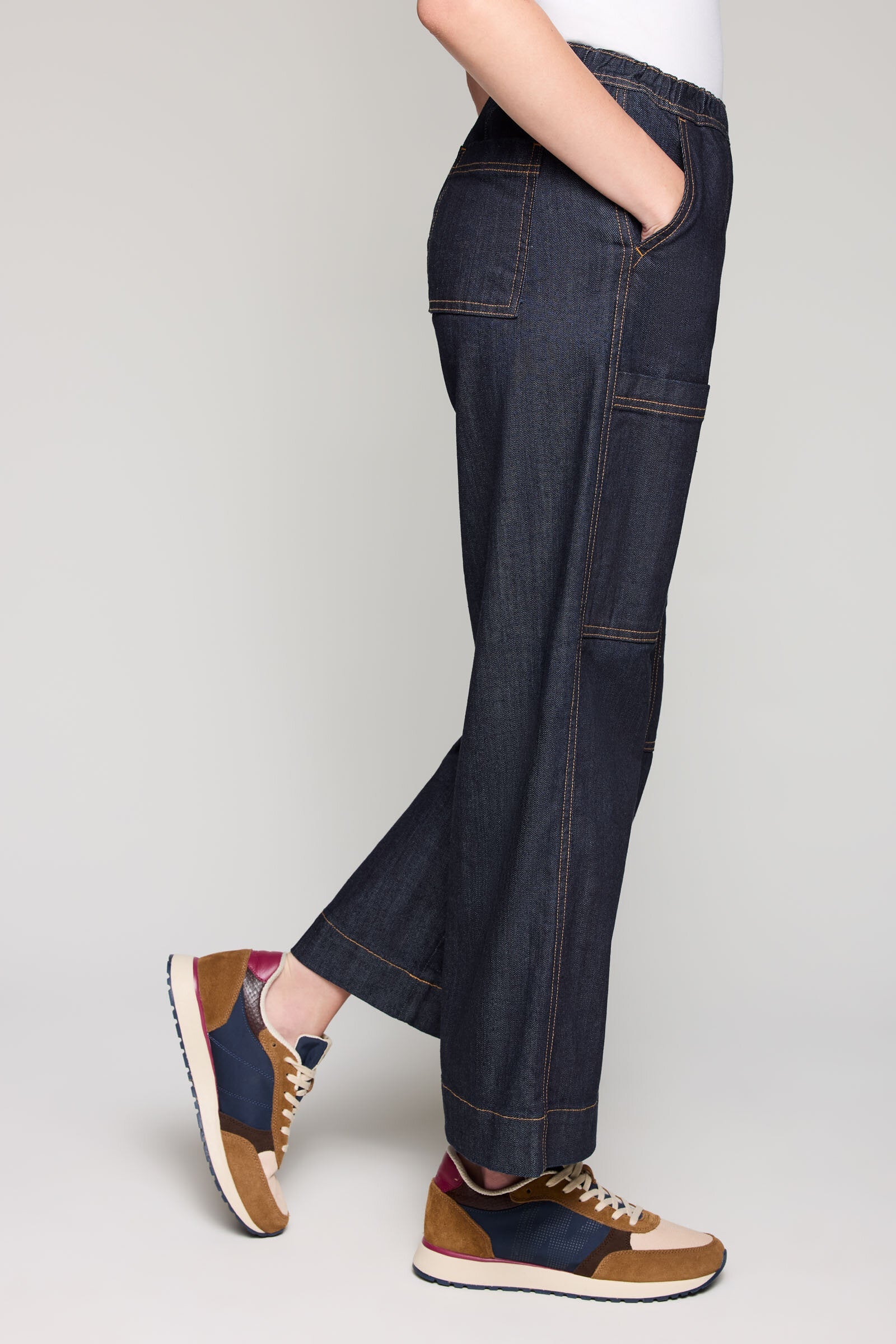 Talia Utility Jean - Dark Rinse