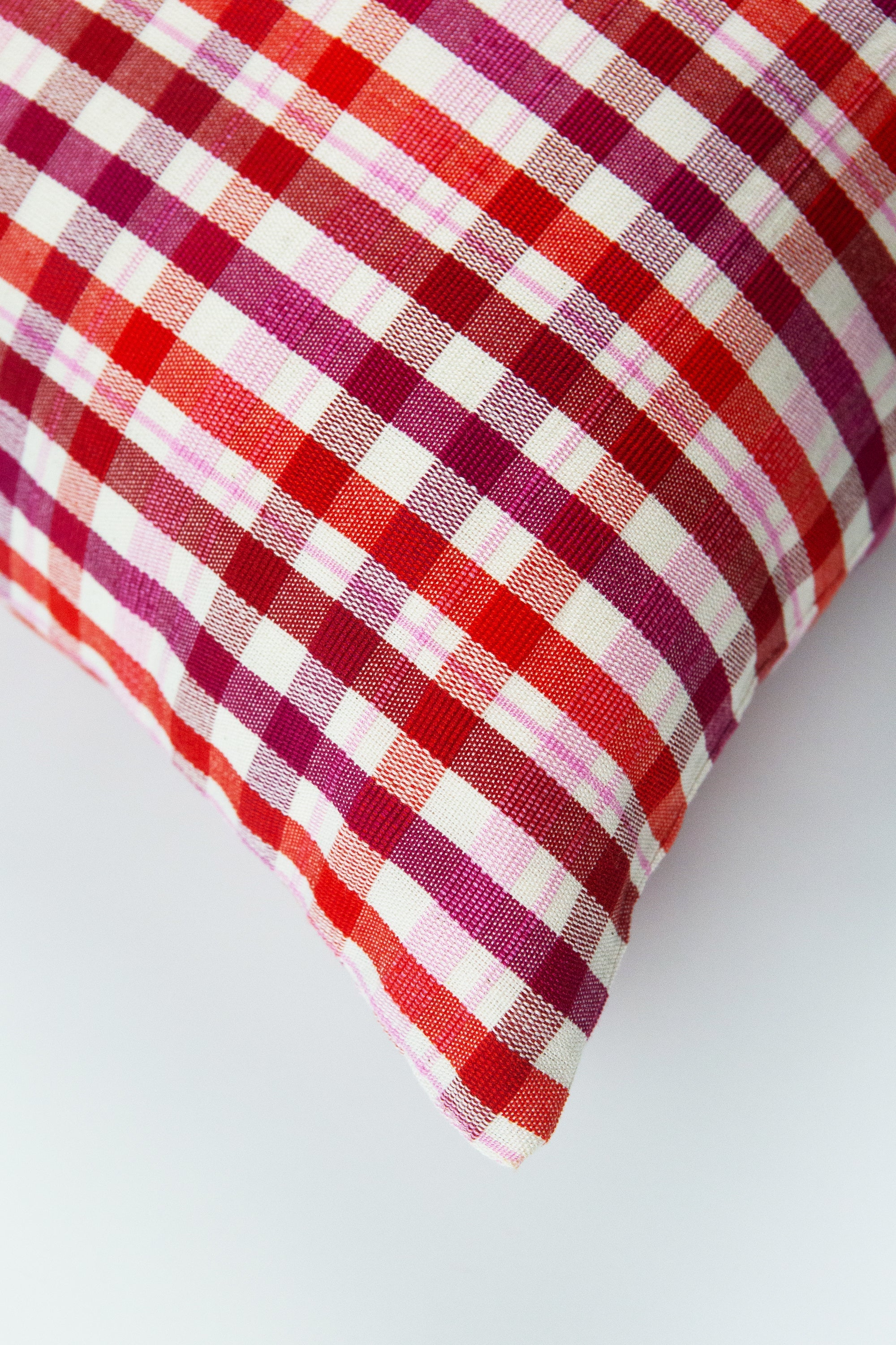 Archive NY Noel Handmade Plaid Lumbar Pillow, 12"x 20"